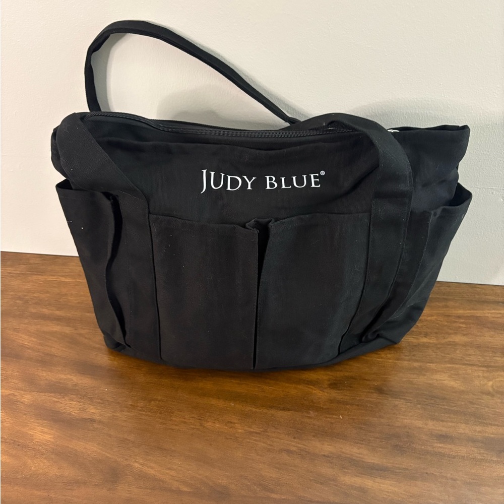 Judy Blue Black Carryall Bag Large Canvas Bag utility tote bag